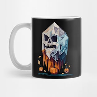 Geometric Halloween Ghost Mug